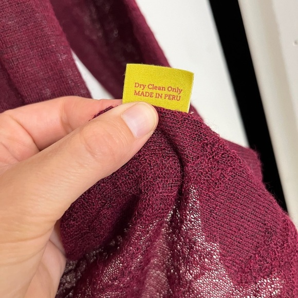 Kuna Peruvian Baby Alpaca Luxury High Low Semi-Sheer Sweater Size US M MSRP $300 - Picture 5 of 10